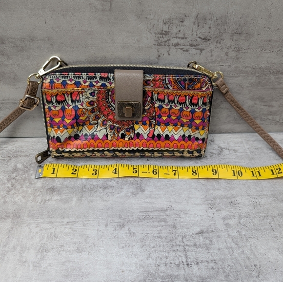 Sakroots Large Smartphone Crossbody Wallet Bag Purse Multicolor - Picture 4 of 10